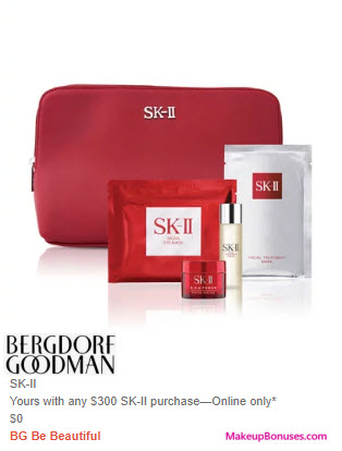 Receive a free 5-pc gift with $300 SK-II purchase