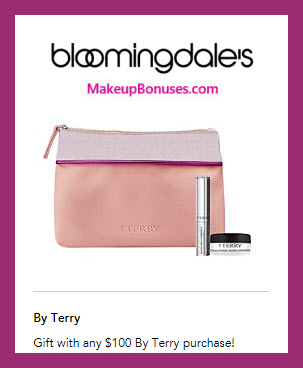 Receive a free 3-pc gift with $100 By Terry purchase