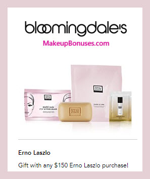 Receive a free 4-pc gift with $150 Erno Laszlo purchase