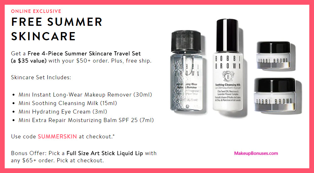 Receive a free 5-pc gift with $65 Bobbi Brown purchase