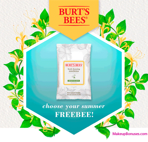 Receive your choice of 10-pc gift with $20 Burt's Bees purchase