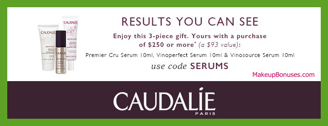 Receive a free 3-pc gift with $250 Caudalie purchase