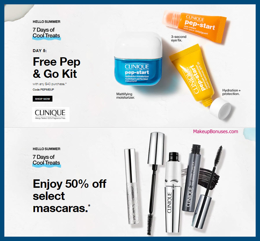 Receive a free 3-pc gift with $40 Clinique purchase