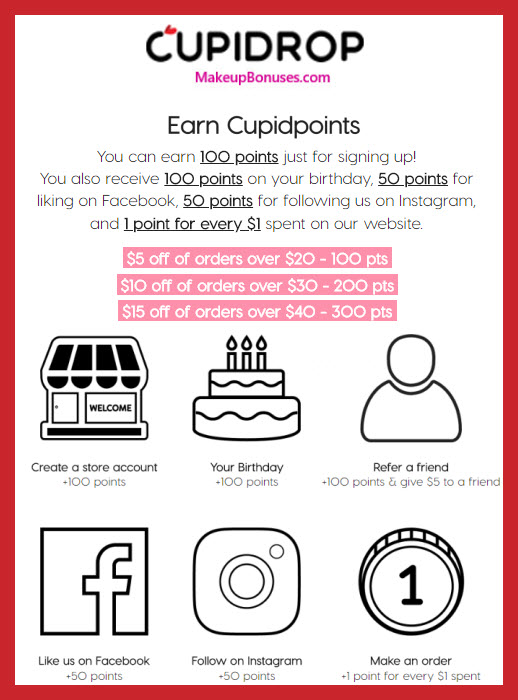 CUPIDROP Birthday Gift - MakeupBonuses.com #CUPIDROP