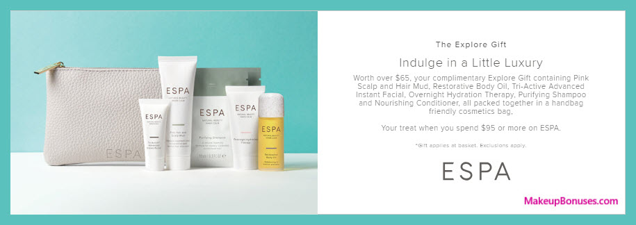 Receive a free 7-pc gift with $90 ESPA purchase