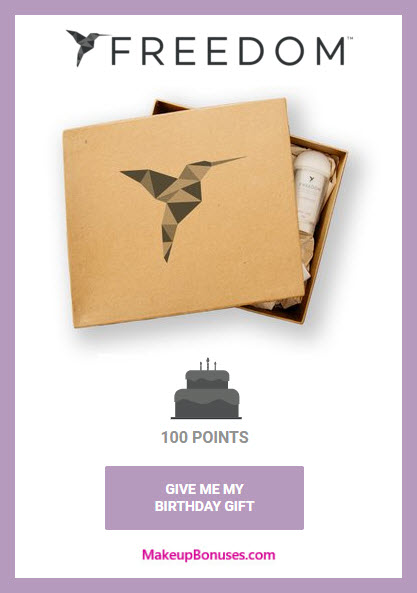 Freedom Deodorant Birthday Gift - MakeupBonuses.com #FreedomDeodorant #CrueltyFree