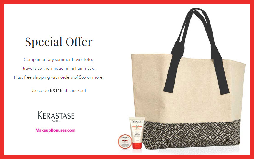 Receive a free 3-pc gift with $65 Kérastase purchase