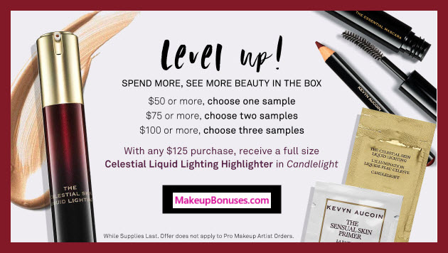 Receive a free 4-pc gift with $125 Kevyn Aucoin purchase