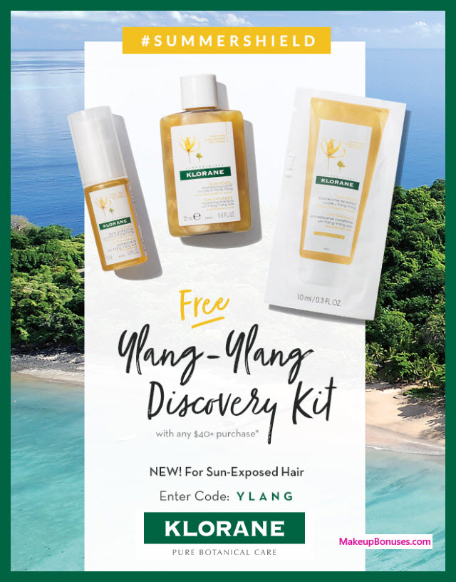 Receive a free 3-pc gift with $40 Klorane purchase