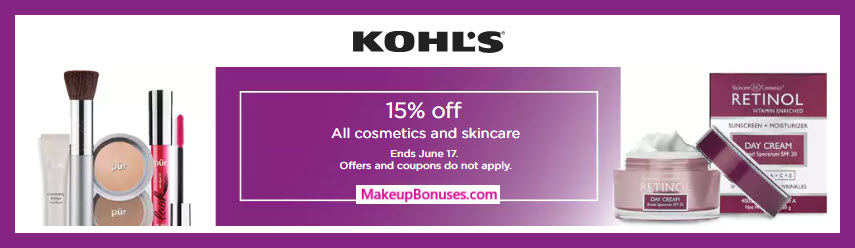 Kohl's Beauty & Skincare Discount - MakeupBonuses.com