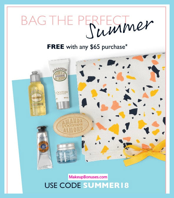 Receive a free 6-pc gift with $65 L'Occitane purchase