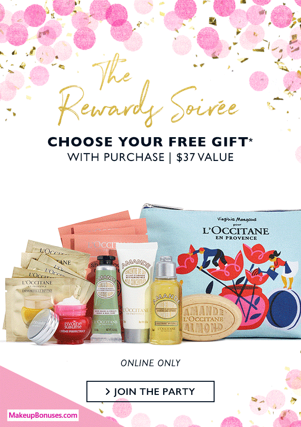 Receive a free 15-pc gift with $95 L'Occitane purchase