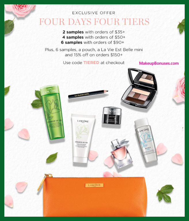 Receive a free 8-pc gift with $150 Lancôme purchase