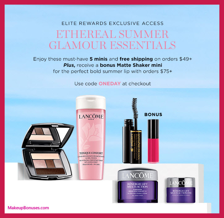 Receive a free 5-pc gift with $49 Lancôme purchase