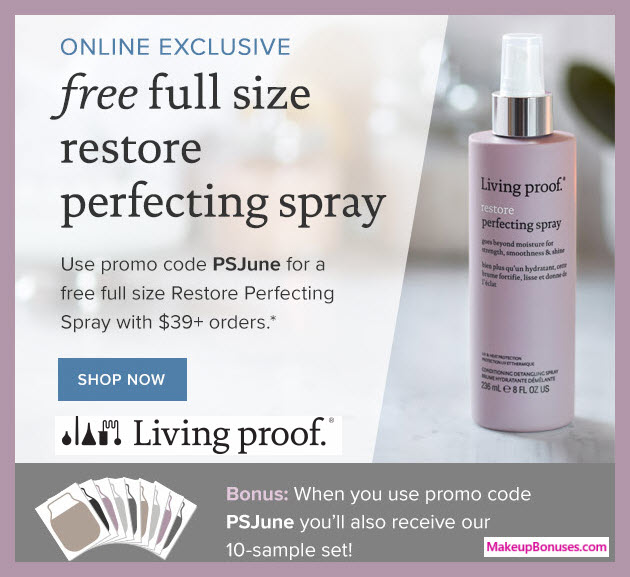 Receive a free 39-pc gift with $11 Living Proof purchase