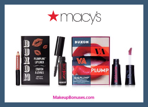 Receive a free 3-pc gift with $35 BUXOM purchase