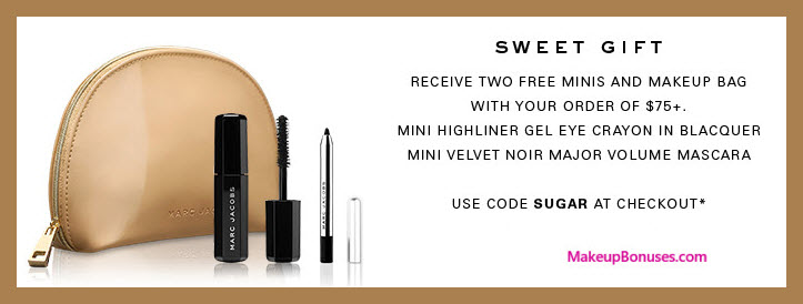 Receive a free 3-pc gift with $75 Marc Jacobs Beauty purchase