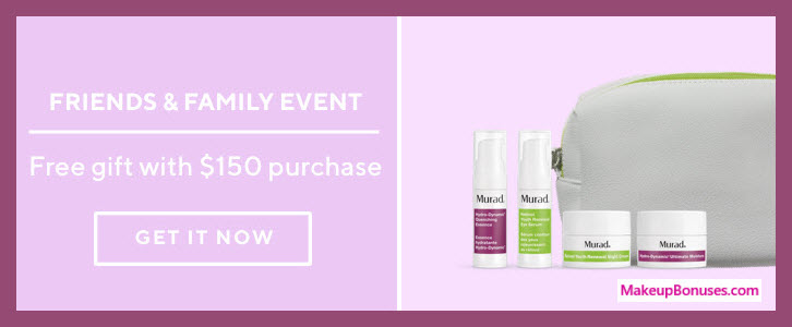 Receive a free 5-pc gift with $150 Murad purchase