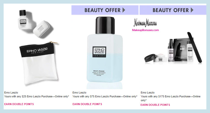 Receive a free 3-pc gift with $25 Erno Laszlo purchase