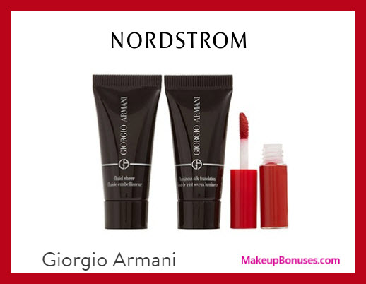 Receive a free 3-pc gift with $75 Giorgio Armani purchase