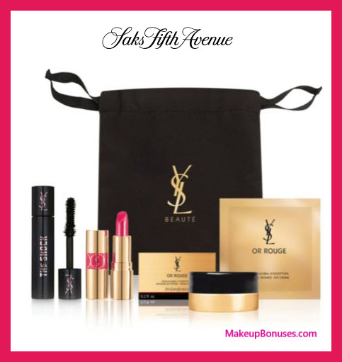 Receive a free 6-pc gift with $150 Yves Saint Laurent purchase