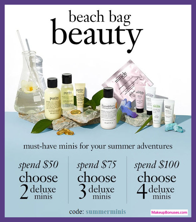 Receive your choice of 4-pc gift with $100 philosophy purchase
