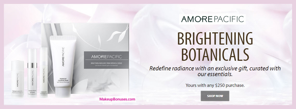 Receive a free 4-pc gift with $250 AMOREPACIFIC purchase