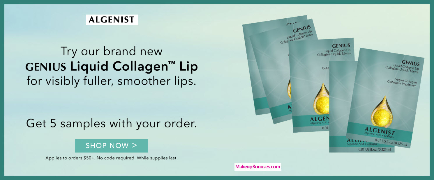 Receive a free 5-pc gift with $50 Algenist purchase