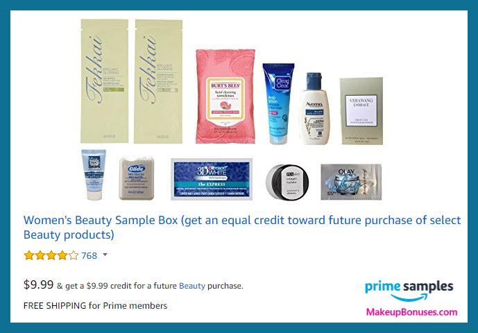 Amazon Prime Samples Box - MakeupBonuses.com