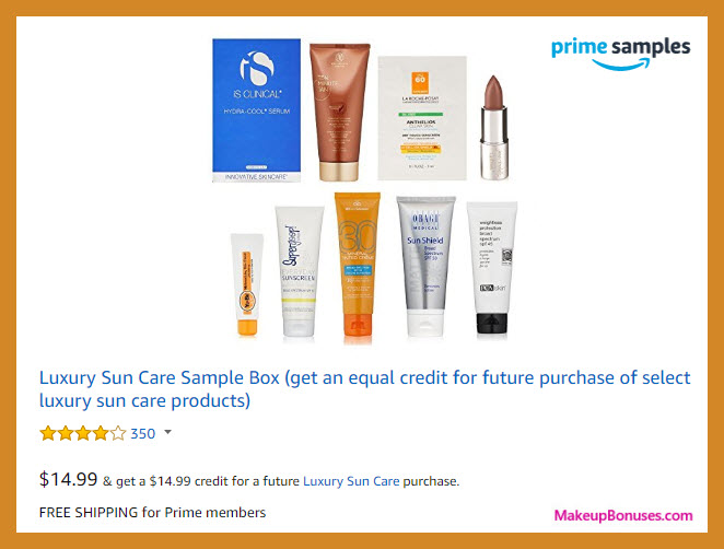 Amazon Prime Samples Box (Sun Care) - MakeupBonuses.com