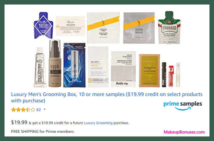 Amazon Prime Samples Box (Men's Grooming) - MakeupBonuses.com