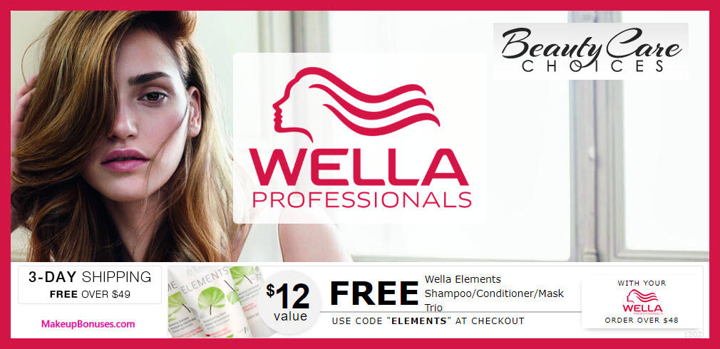 Receive a free 3-pc gift with $48 Wella purchase
