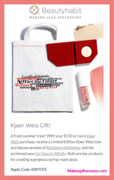 Receive a free 3-pc gift with $150 Kjaer Weis purchase