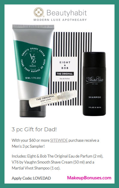 Receive a free 3-pc gift with $60 Multi-Brand purchase