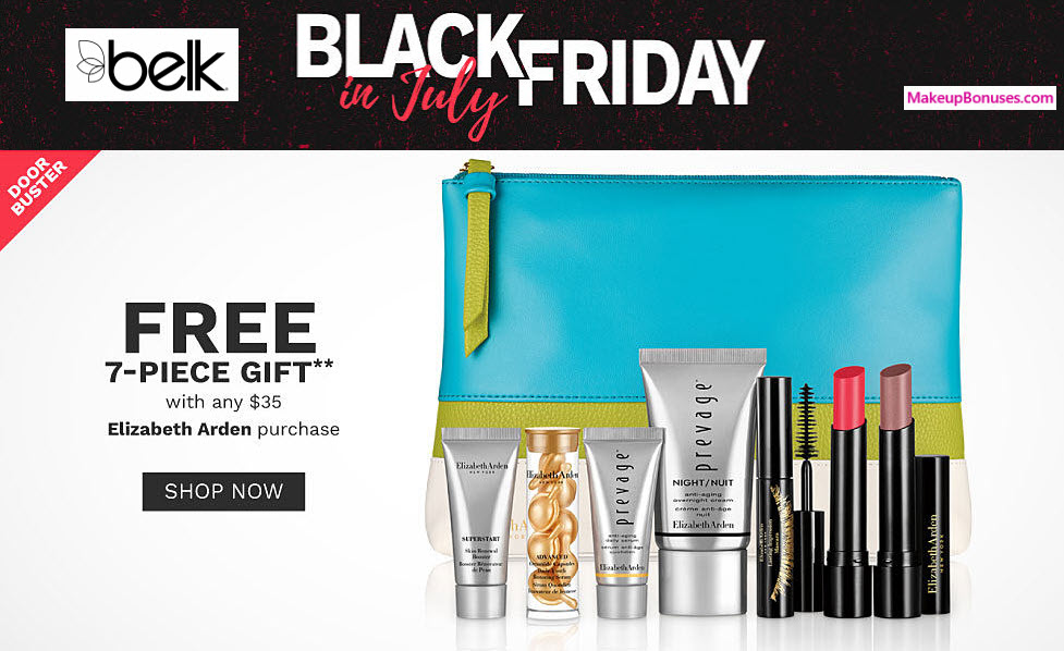 Receive your choice of 7-pc gift with $35 Elizabeth Arden purchase