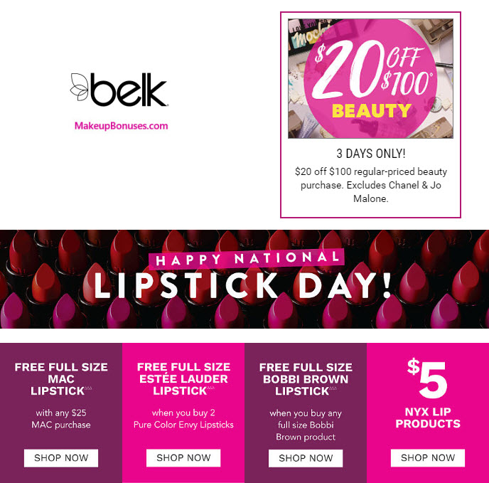Belk Discounts - MakeupBonuses.com