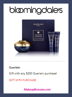 Receive a free 3-pc gift with $200 Guerlain purchase