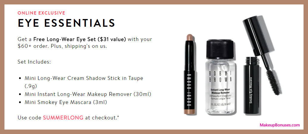 Receive a free 3-pc gift with $60 Bobbi Brown purchase