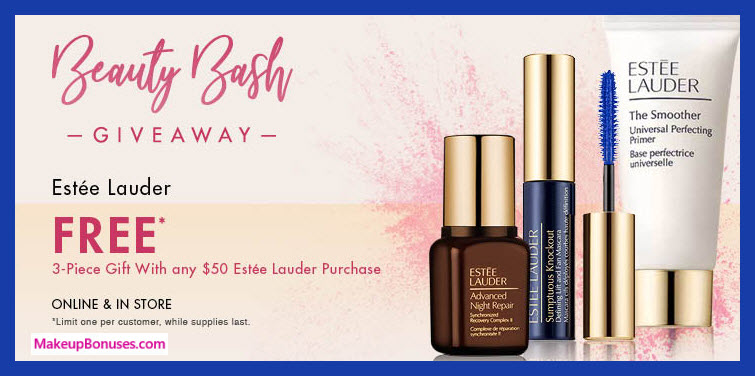 Receive a free 3-pc gift with $50 Estée Lauder purchase