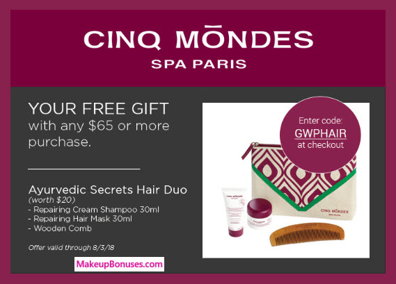 Receive a free 4-pc gift with 2+ products purchase