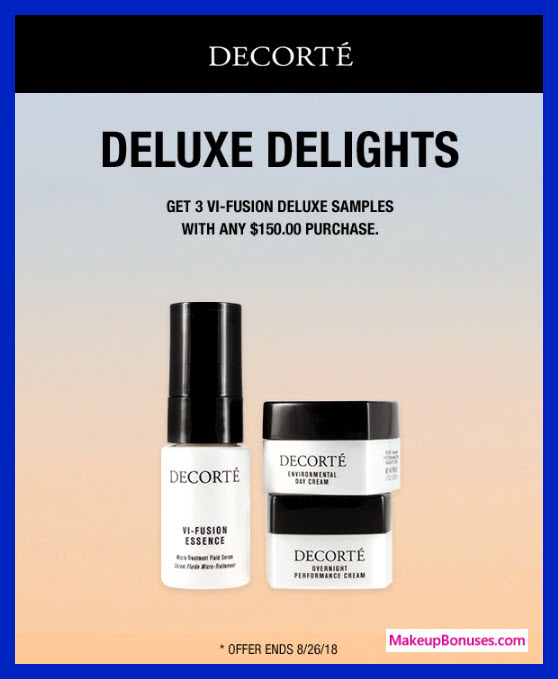 Receive your choice of 3-pc gift with $150 Decorté purchase