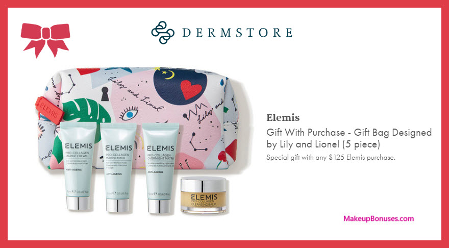 Receive a free 5-pc gift with $125 Elemis purchase