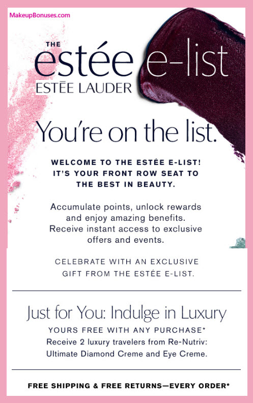Estée Lauder Birthday Gift - MakeupBonuses.com #EsteeLauder