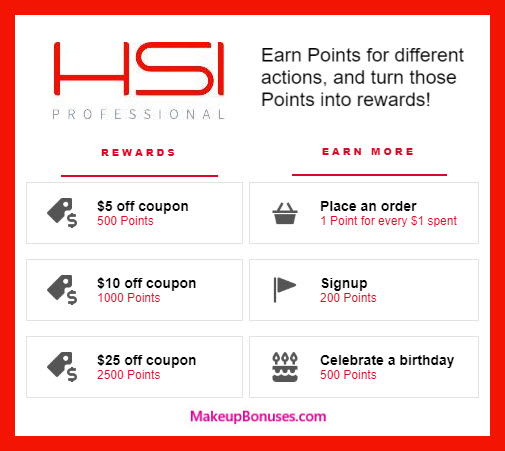 HSI Professional Birthday Gift - MakeupBonuses.com #HSIProfessional