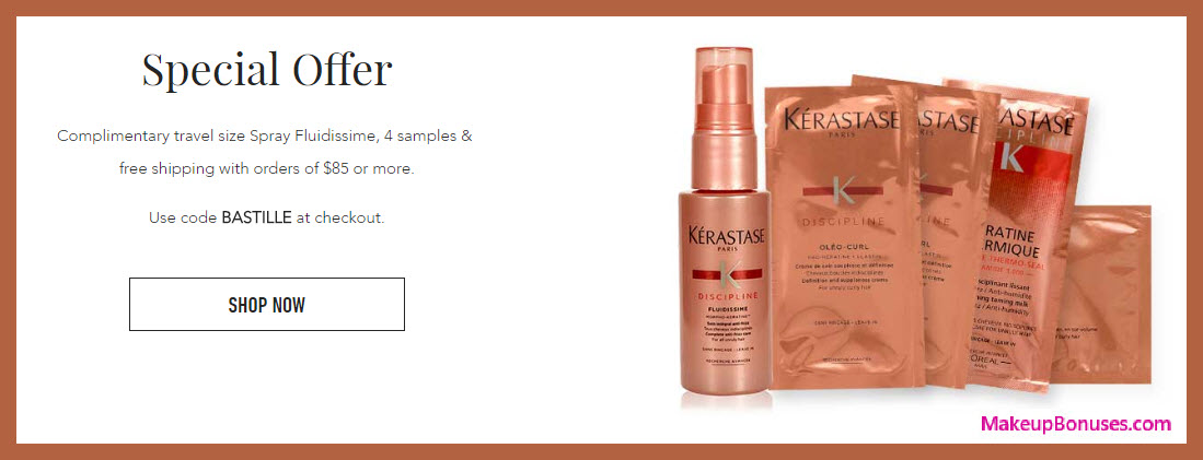 Receive a free 5-pc gift with $85 Kérastase purchase