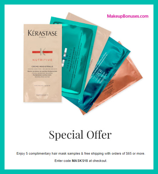 Receive a free 5-pc gift with $65 Kérastase purchase
