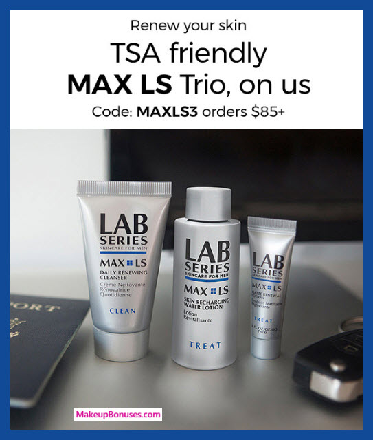 Receive a free 3-pc gift with $85 LAB SERIES purchase