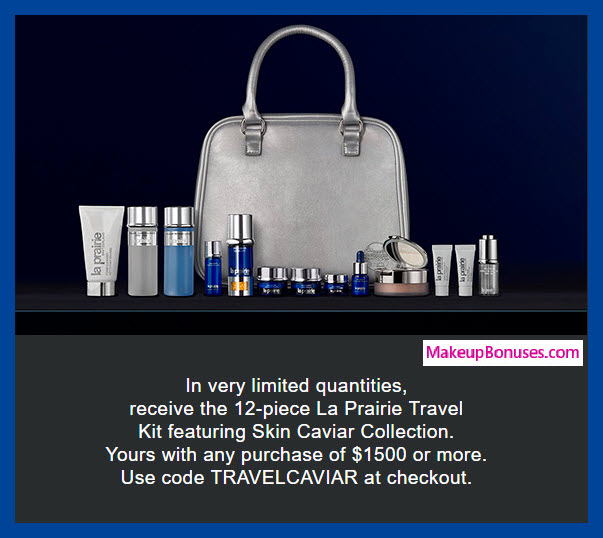 Receive a free 12-pc gift with $1500 La Prairie purchase