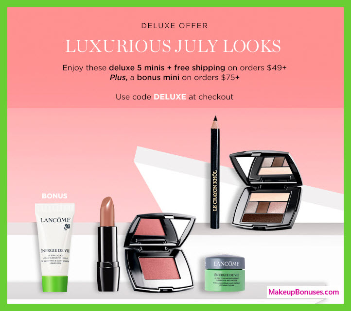 Receive a free 5-pc gift with $49 Lancôme purchase