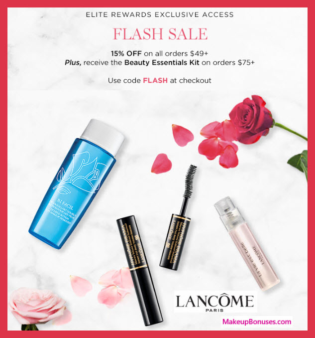 Receive a free 3-pc gift with $75 Lancôme purchase